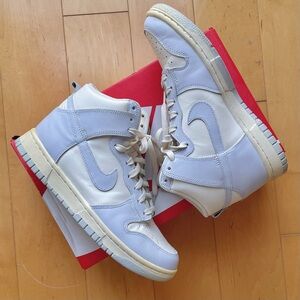 Nike Dunk High in Sail Football Grey Size 6M 7.5W